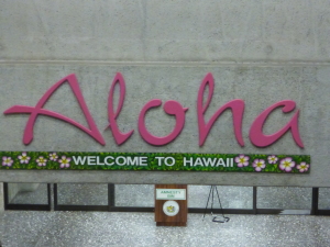 Aloha Flughafen Honolulu Hawaii